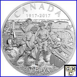 2017'Vimy Ridge-100th Anniversary' Prf 10oz $100 Silver Coin. 9999 Fine(18058)NT