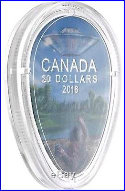 2018 1 Oz Silver $20 FALCON LAKE INCIDENT Unexplained Phenomena Coin