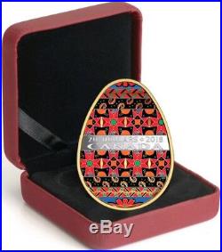 2018 1 Oz Silver $20 UKRAINIAN PYSANKA Easter Spring Egg Folk Coin
