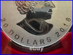 2018 1oz 9999 FINE SILVER MAPLE LEAF 30th ANNIV. 1st RELEASE NGC PF 70 REV PF