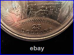 2018 1oz 99.99% PURE SILVER 180th ANNIVERSARY OF CANADIAN BASEBALL. OGP+COA