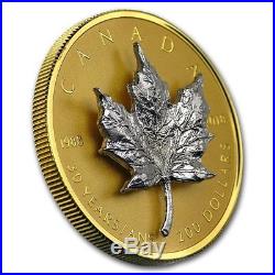 2018 $200 1 oz Pure Gold Coin 30th Anniversary Silver Maple Leaf Canadian Mint