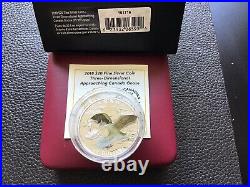 2018 $20 1oz. Silver Coin. 9999% Approaching Canada Goose 3D Color Proof