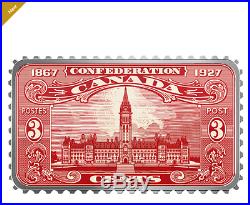 2018 $20 Fine Silver Coin Canada's Historical Stamps Parliament Building 1927