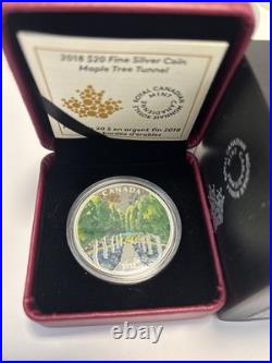 2018 $20 Fine Silver Coin Maple Tree Tunnel