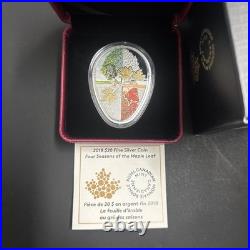 2018 $20 Four Seasons of the Maple Leaf Pure Silver Coin