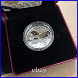 2018 $20 Silver COIN THREE-DIMENSIONAL APPROACHING CANADA GOOSE