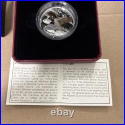2018 $20 Silver COIN THREE-DIMENSIONAL APPROACHING CANADA GOOSE