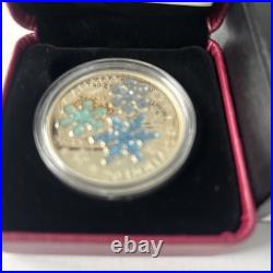 2018 $20 fine silver coin ice crystals