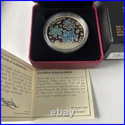 2018 $20 fine silver coin ice crystals