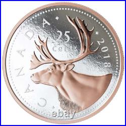 2018 25c Big Coin Caribou Pure Silver Coin