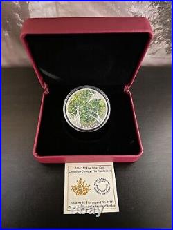 2018 $30 2 oz Fine Silver Coin Canadian Canopy The Maple Leaf