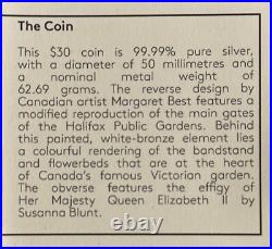 2018 $30 2oz Fine Silver Gardens Of Canada Halifax Public Gardens Coin 2018 $30 2oz Fine Silver Gardens Of Canada Halifax Public Gardens Coin