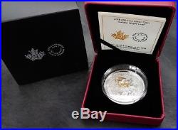 2018 $30 Golden Maple Leaf 2oz Pure Silver Coin #877of 2750 Minted