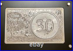 2018 30th Anniversary 3oz (Total) Fine Silver Maple Leaf Coin/Bar Combo Pristine