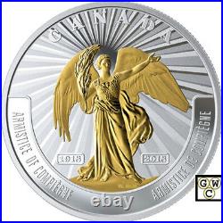 2018'Armistice of Compiegne-Battlefront' Prf $20 Fine Silver 1oz. Coin(18641)NT