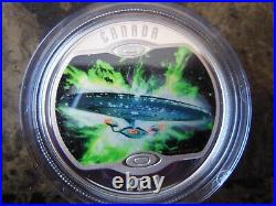 2018 CANADA $10 Silver Proof'Star Trek Glow In-The-Dark coin set of 3
