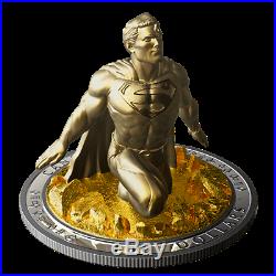 2018 Canada $100 Last Son Of Krypton Superman Sculpture 10 Oz Silver Coin