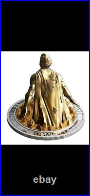 2018 Canada $100 Superman The Last Son of Krypton Fine Silver Sculpture Coin