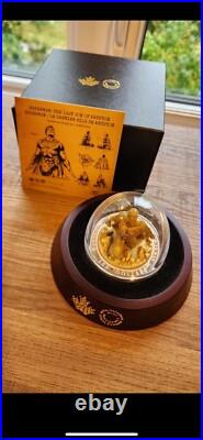 2018 Canada $100 Superman The Last Son of Krypton Fine Silver Sculpture Coin