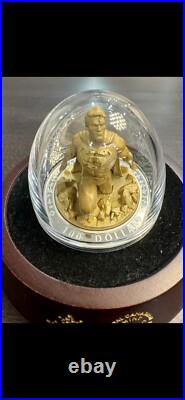 2018 Canada $100 Superman The Last Son of Krypton Fine Silver Sculpture Coin