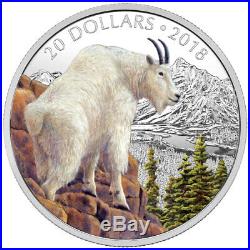 2018 Canada $10 1 oz Silver Proof Mettlesome Mountain Goat Coin GEM SKU53397