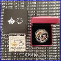 2018 Canada $10 Silver Coin Black White Yin + Yang Tiger + Dragon #coinsofcanada