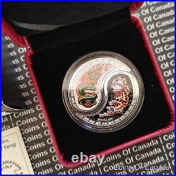 2018 Canada $10 Silver Coin Black White Yin + Yang Tiger + Dragon #coinsofcanada