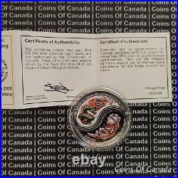 2018 Canada $10 Silver Coin Black White Yin + Yang Tiger + Dragon #coinsofcanada