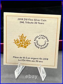 2018 Canada $10 Silver Coin SML 30 Years Maple Leaf Anniversary 2018 Canada $10 Silver Coin SML 30 Years Maple Leaf Anniversary