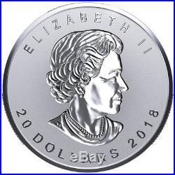 2018 Canada 1 oz. Silver Maple Leaf Incuse Reverse Proof $20 Coin OGP SKU52794