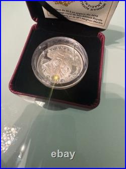 2018 Canada $20 1 oz Fine Silver Coin, Swarovski. Prince Harry and Meghan
