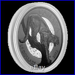2018 Canada $20 Cunning Cougar Nocturnal By Nature 1oz Silver Coin