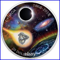 2018 Canada $20 Fine Silver Coin 150th Ann. Of the Royal Astronomical Society