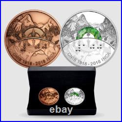 2018 Canada $20 Fine Silver Coin & Bronze Medallion 100th Anniversary CNIB 2018 Canada $20 Fine Silver Coin & Bronze Medallion 100th Anniversary CNIB