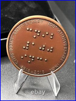 2018 Canada $20 Fine Silver Coin & Bronze Medallion 100th Anniversary CNIB 2018 Canada $20 Fine Silver Coin & Bronze Medallion 100th Anniversary CNIB