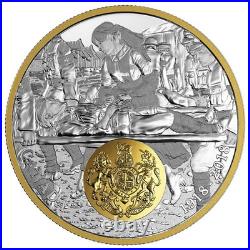 2018 Canada $20 Fine Silver Coin First World War Allied Forces Britain