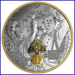 2018 Canada $20 Fine Silver Coin First World War Allied Forces France