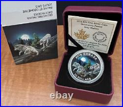 2018 Canada $20 Fine Silver Coin Geometric Fauna Grey Wolves