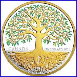 2018 Canada $20 Fine Silver Coin Tree of Life