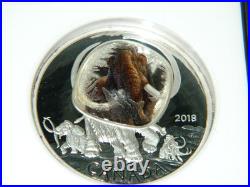 2018 Canada $20 Frozen In Ice Woolly Mammoth Silver Coin Ngc Pf69 Ultra Cameo