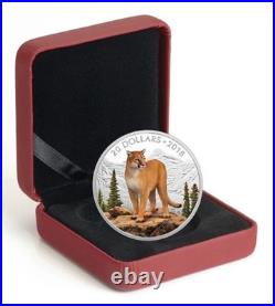 2018 Canada $20 Majestic Wildlife Courageous Cougar Pure Silver Coin