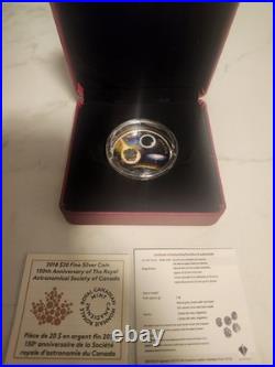 2018 Canada $20 Meteorite Silver Coin Anniversary of Royal Astronomical Society