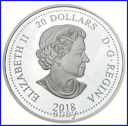 2018 Canada $20 Wedding of Prince Harry and Meghan Markle, 1 oz Fine Silver