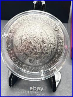 2018 Canada $25 Fine Silver Ultra High Relief 3D Helmet Lest We Forget