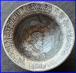 2018 Canada $25 Pure Silver Coin Lest We Forget Military Helmet Shaped RARE