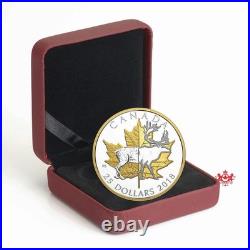 2018 Canada $25 Timeless Icons Caribou Pure Silver Coin