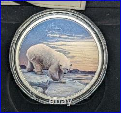 2018 Canada $30 Fine Silver Coin Arctic Animals Polar Bear By RCM