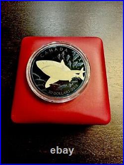 2018 Canada $30 The Great White Shark Fine Silver 2 Oz
