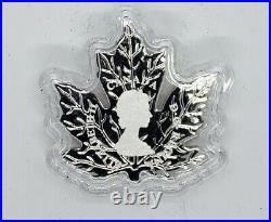 2018 Canada 30th Anniv $20 1 oz Maple Leaf Silhouette. 9999 Fine Silver Coin